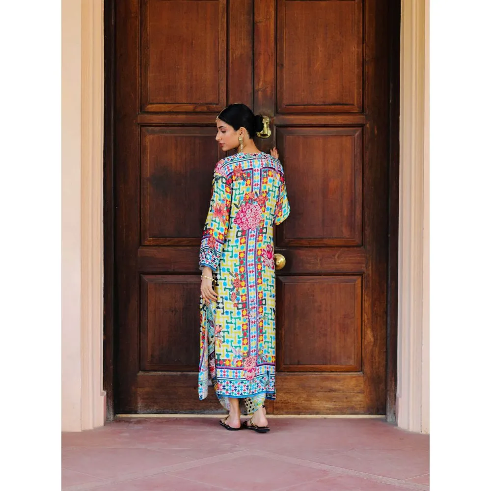 Sage Saga Kumud Blue Color Kurta
