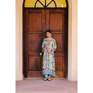 Sage Saga Kumud Blue Color Kurta