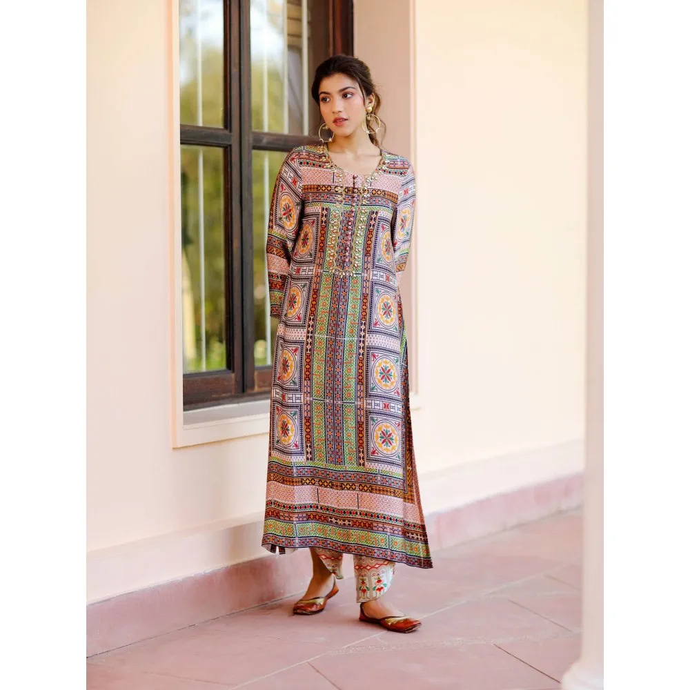Sage Saga Kumud Green Color Kurta