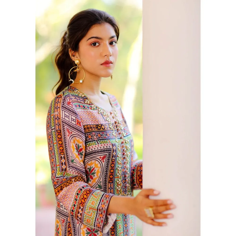 Sage Saga Kumud Green Color Kurta