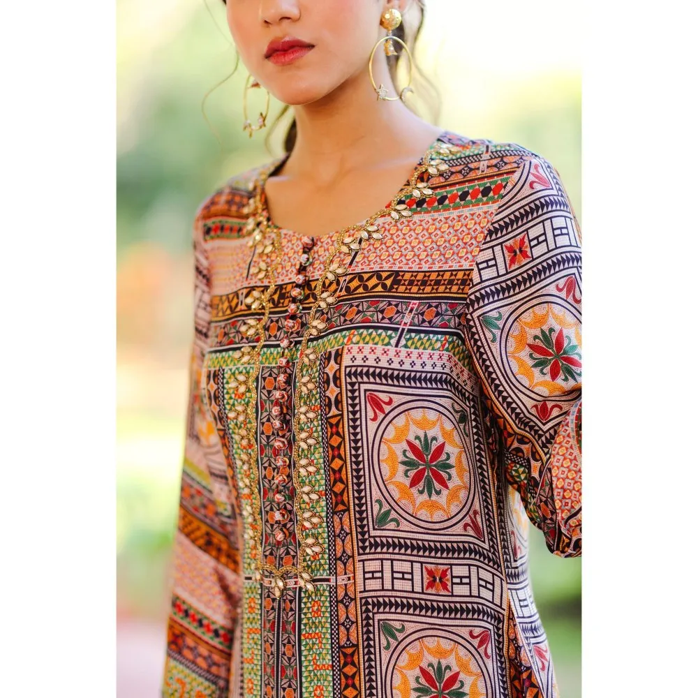 Sage Saga Kumud Green Color Kurta