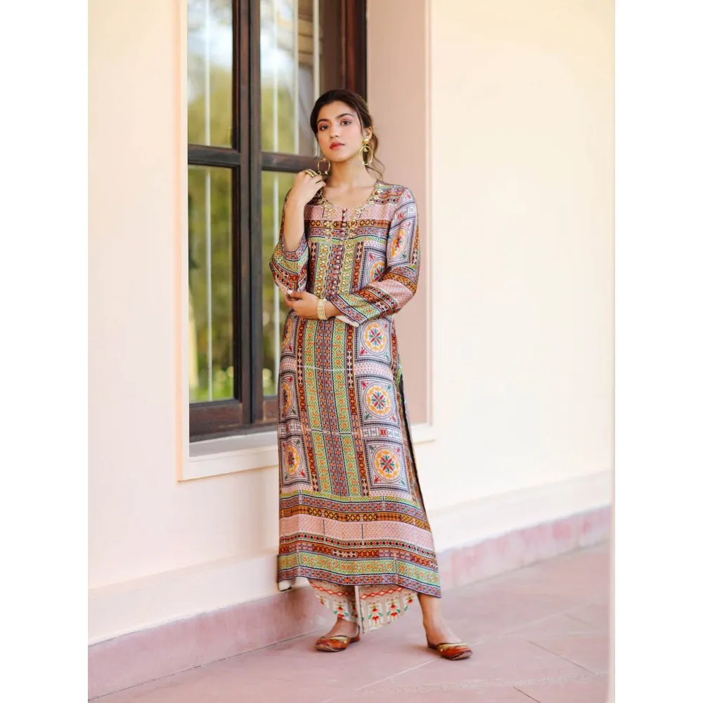 Sage Saga Kumud Green Color Kurta