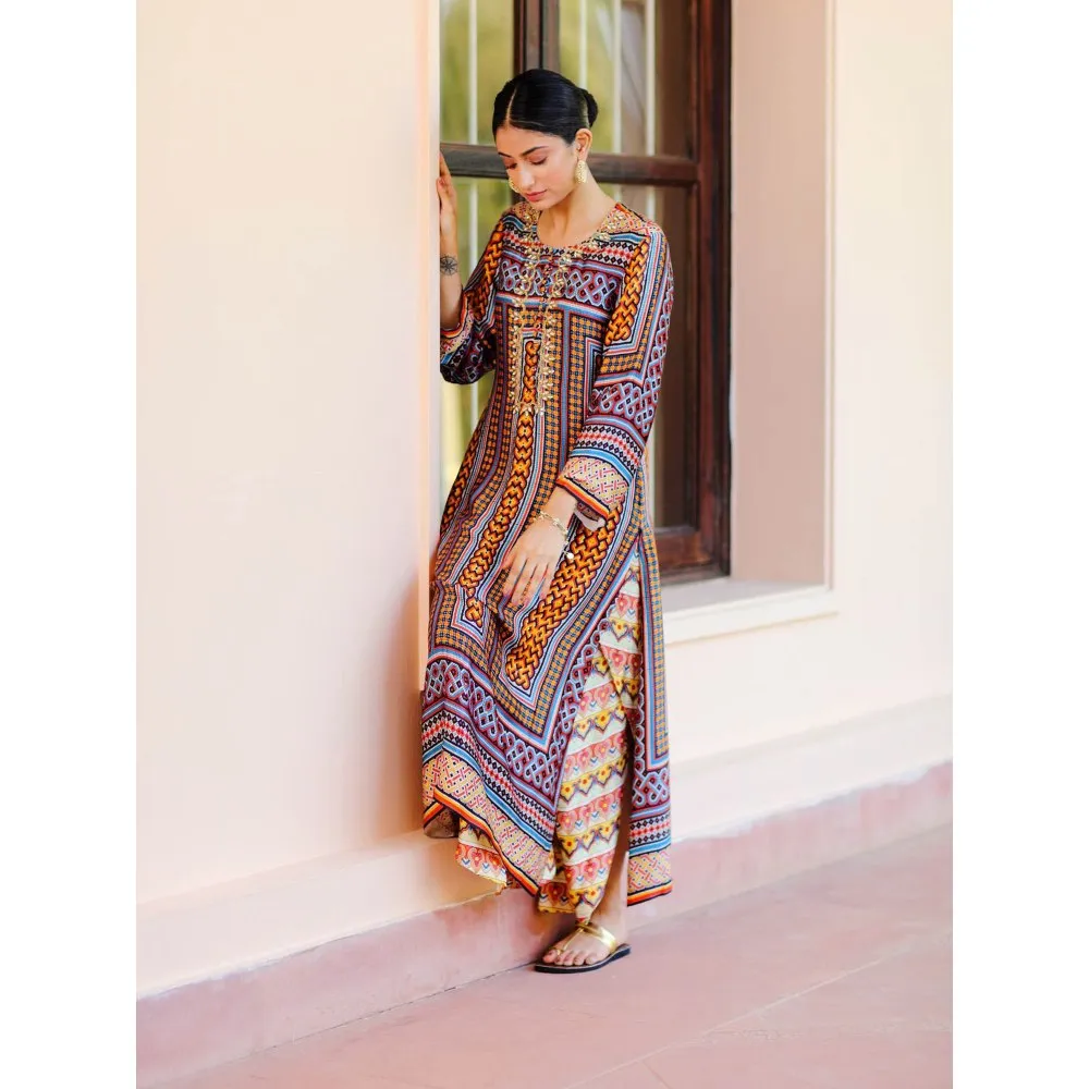 Sage Saga Kumud Yellow Color Kurta