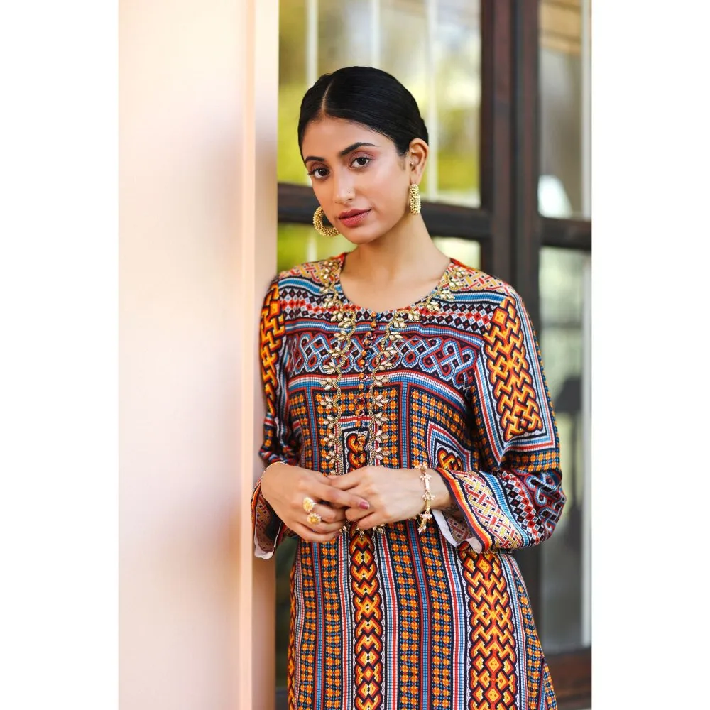 Sage Saga Kumud Yellow Color Kurta