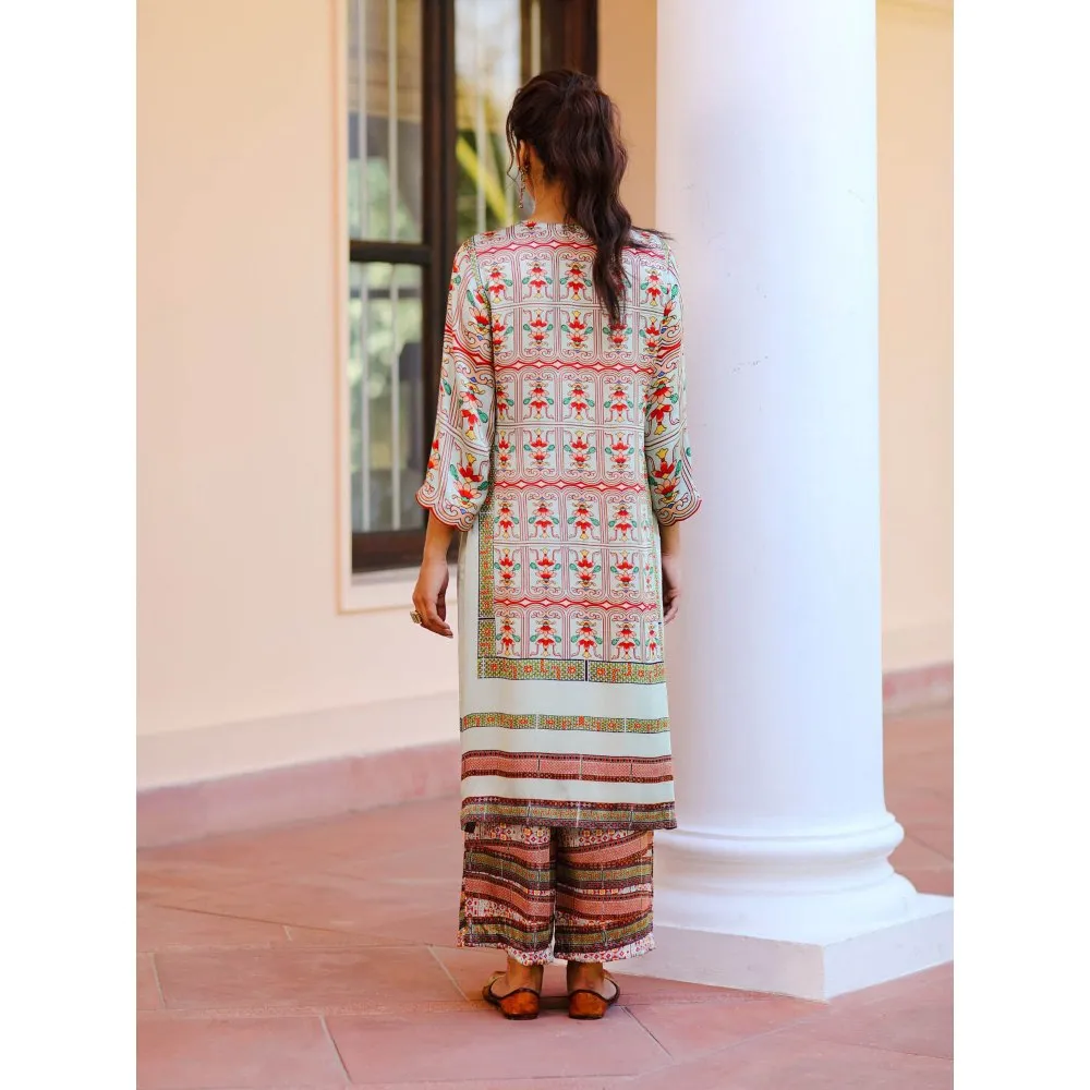 Sage Saga Kurbat Multi-Color Palazzo (Set of 2)