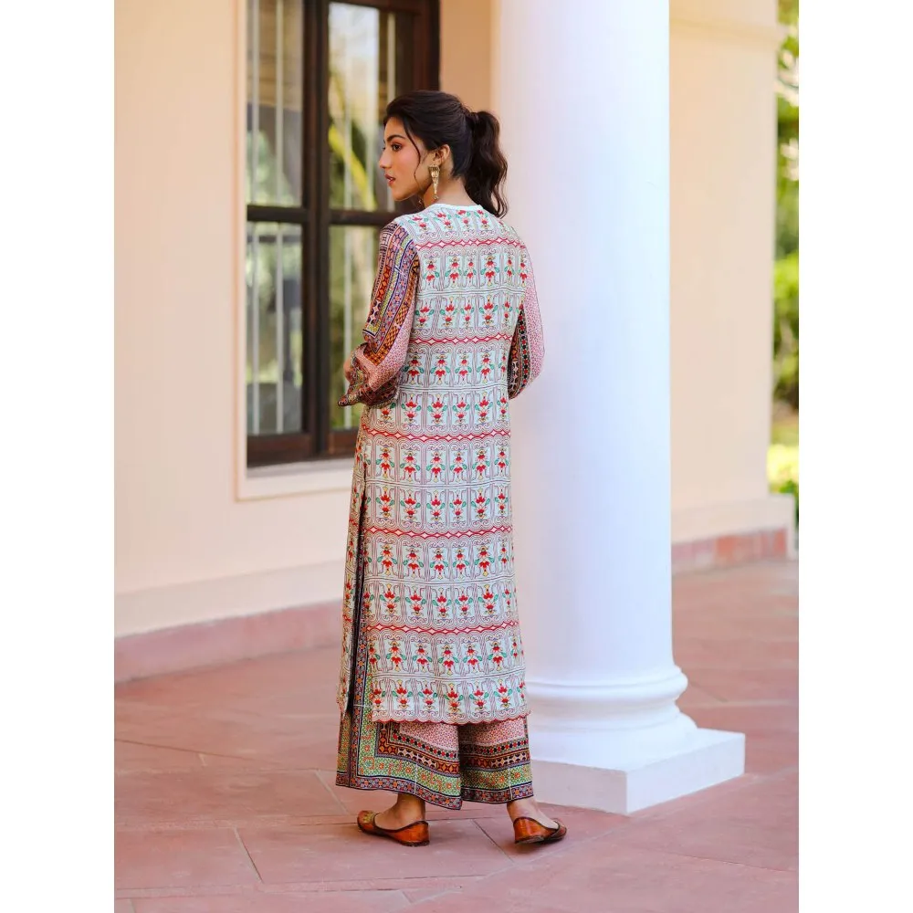 Sage Saga Kusum Beige Color Kurta