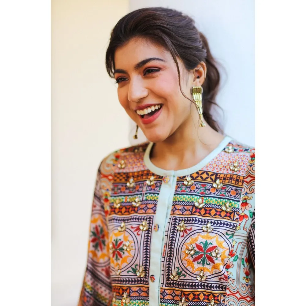 Sage Saga Kusum Beige Color Kurta