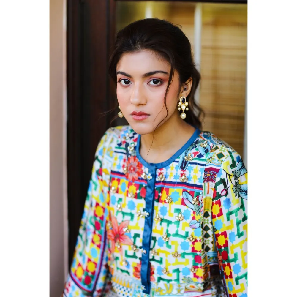 Sage Saga Kusum Blue Color Kurta