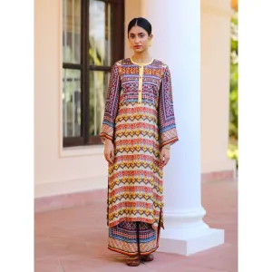 Sage Saga Kusum Yellow Color Kurta