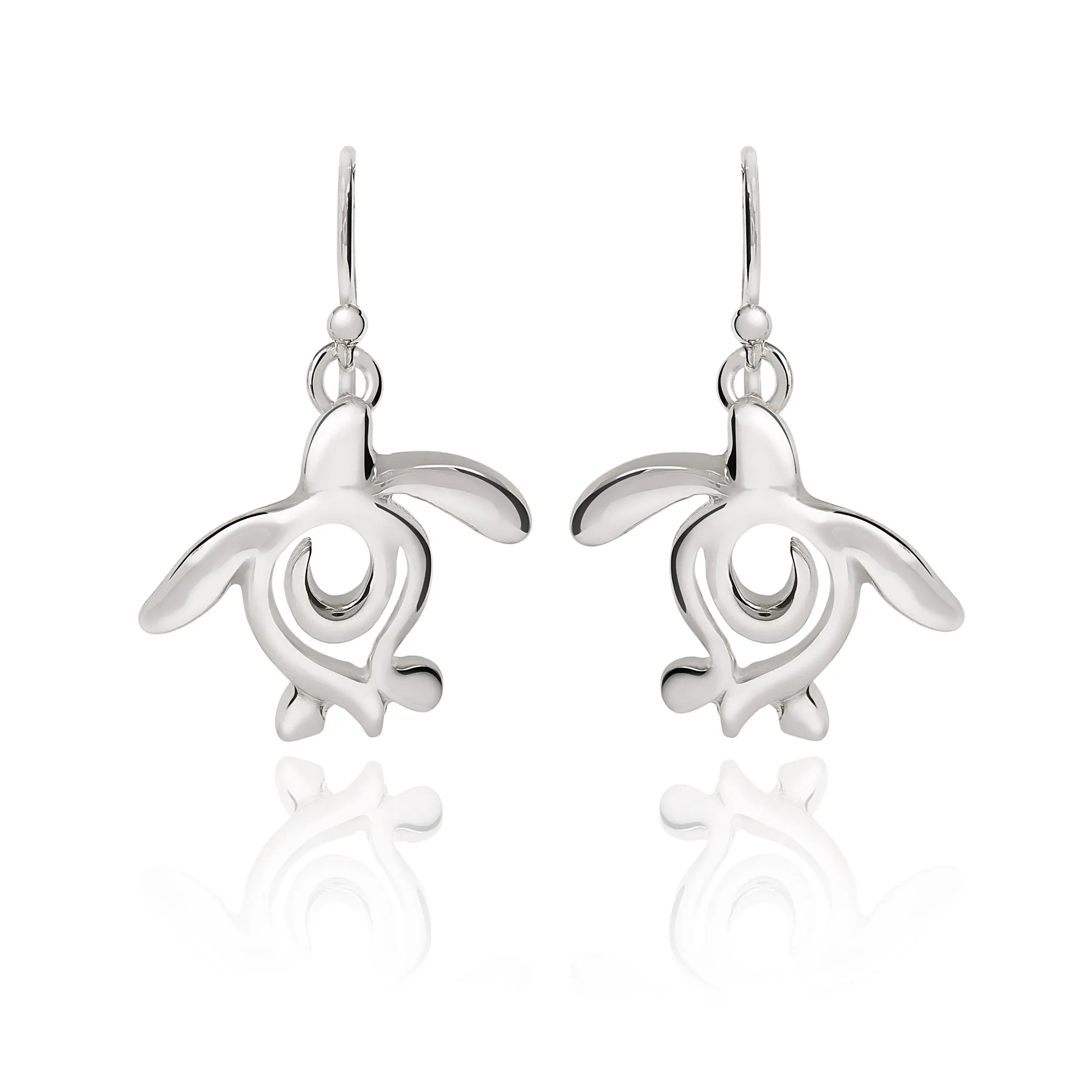 Sea Turtle Earrings Sterling Silver- Turtle Gifts for Women, Honu Turtle Drop Earrings, Gifts for Turtle Lovers, Sea Life Jewelry
