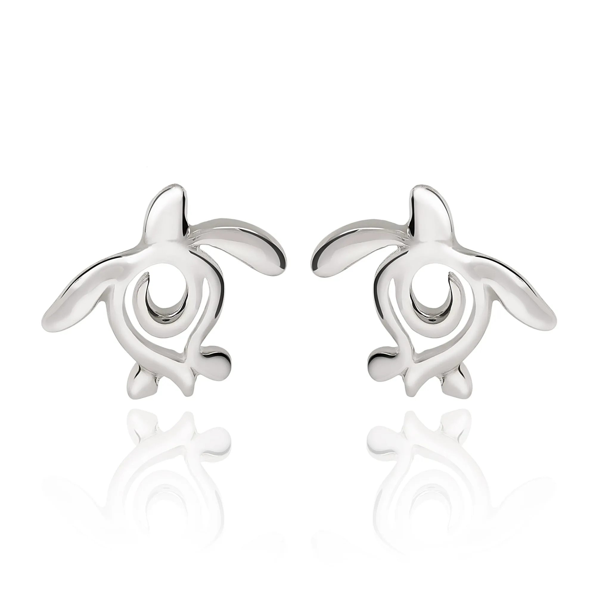 Sea Turtle Earrings Sterling Silver- Turtle Gifts for Women, Honu Turtle Post Earrings, Gifts for Turtle Lovers, Turtle Jewelry