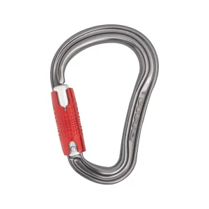 Shadow HMS Kwiklock Locking Carabiner / Titanium/Red