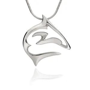 Shark Necklace for Men and Women-Sterling Silver Shark Pendant, Shark Charm 925, Shark Jewelry For Women, Gifts for Shark Lovers