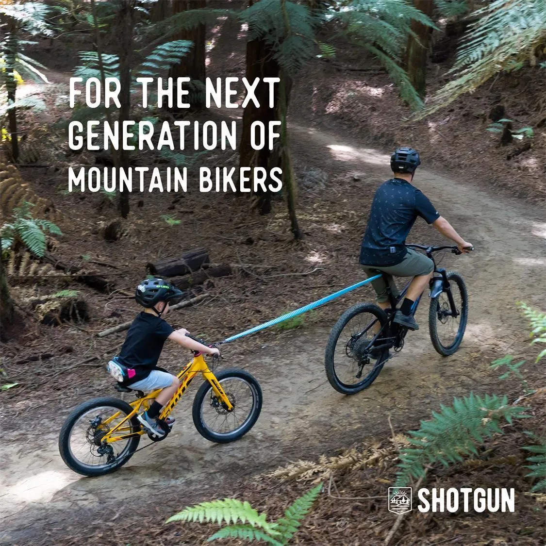 Shotgun Mountain Bike Tow Rope with Hip Pack
