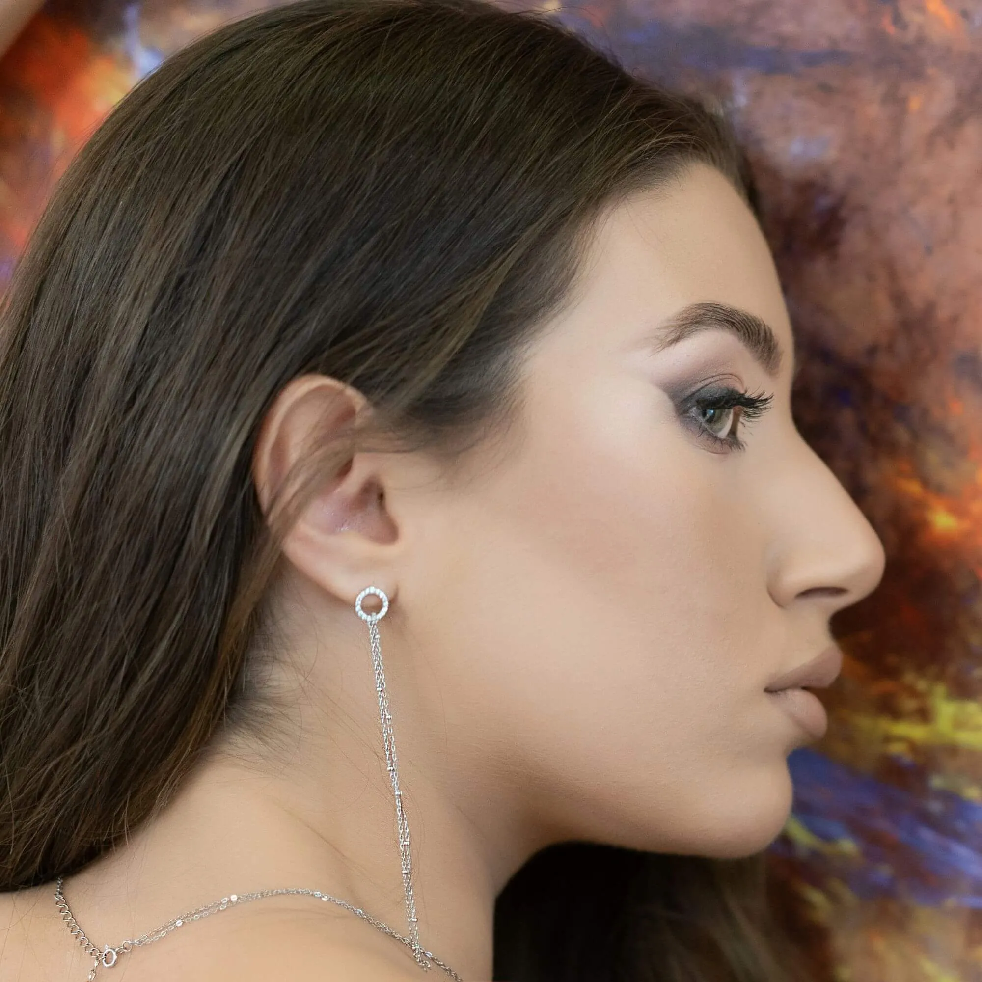 Silver Earrings "Amusement"