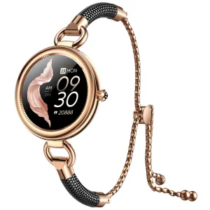 Smart Watch for Women Bracelet Smartwatch Sports Digital Watch Fitness Tracker with Heart Rate Monitor Sleep Tracker Casual Fashion Wristwatch Touch Screen Compatible iphone Android Phones