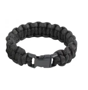 Solid Color Paracord Bracelet – Black