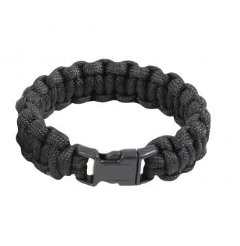 Solid Color Paracord Bracelet – Black