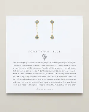 Something Blue Drop Earrings