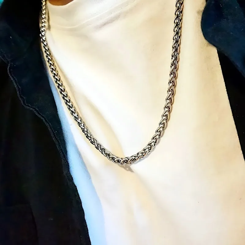 Stainless Steel Rope Chain Necklace