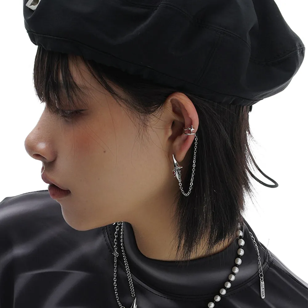 Star series earrings and ear clips