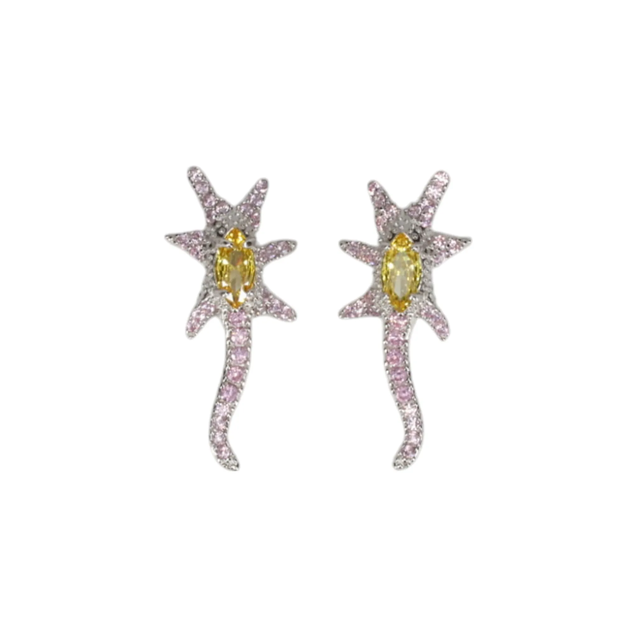 STAR TRAIL EARRINGS / PINK LEMONADE