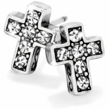 Starry Night Cross Mini Post Earrings J21691