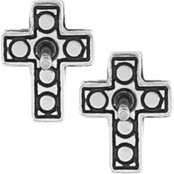 Starry Night Cross Mini Post Earrings J21691