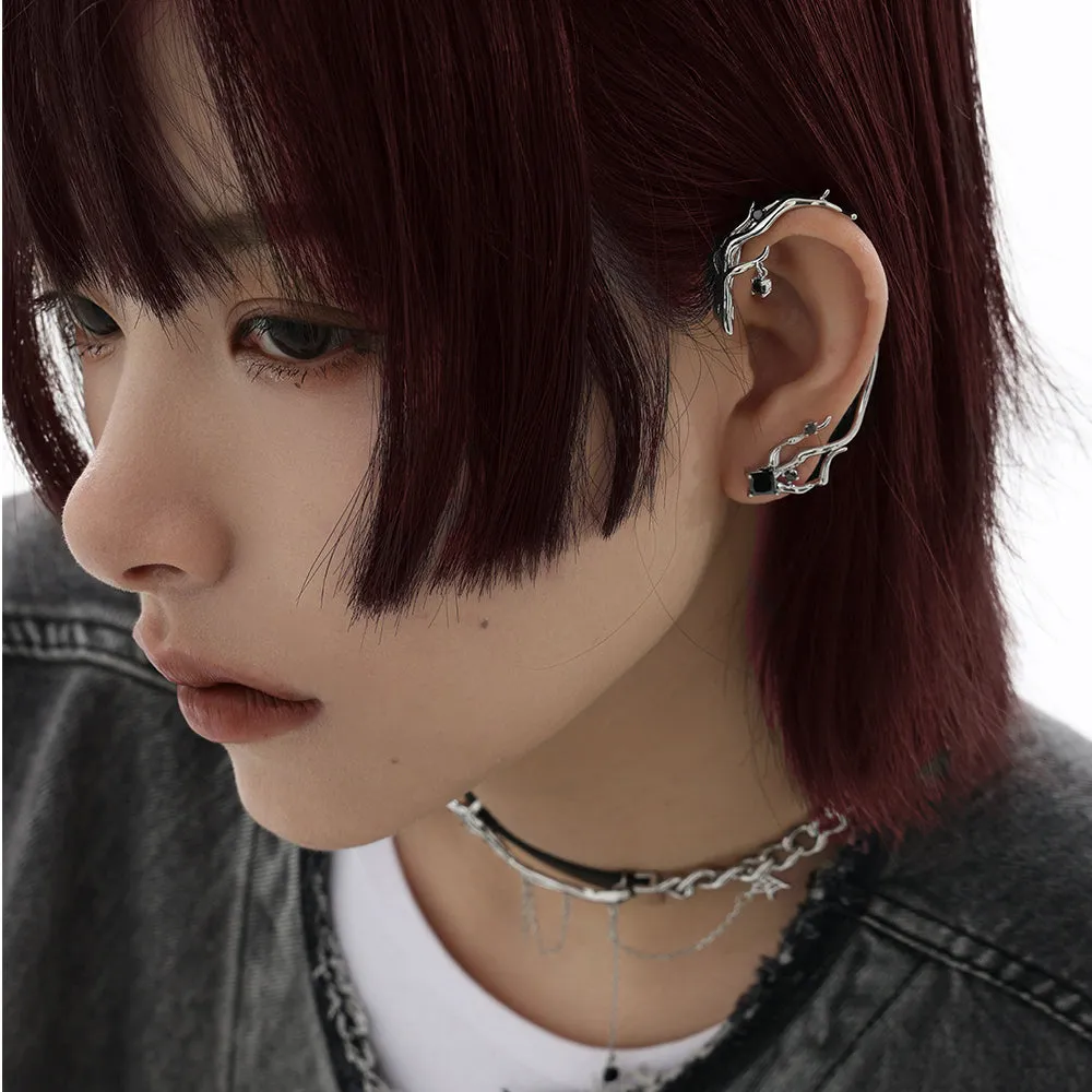 Taboo series spider silk earrings