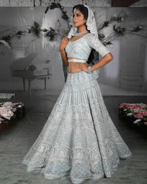 The Azul Lehenga