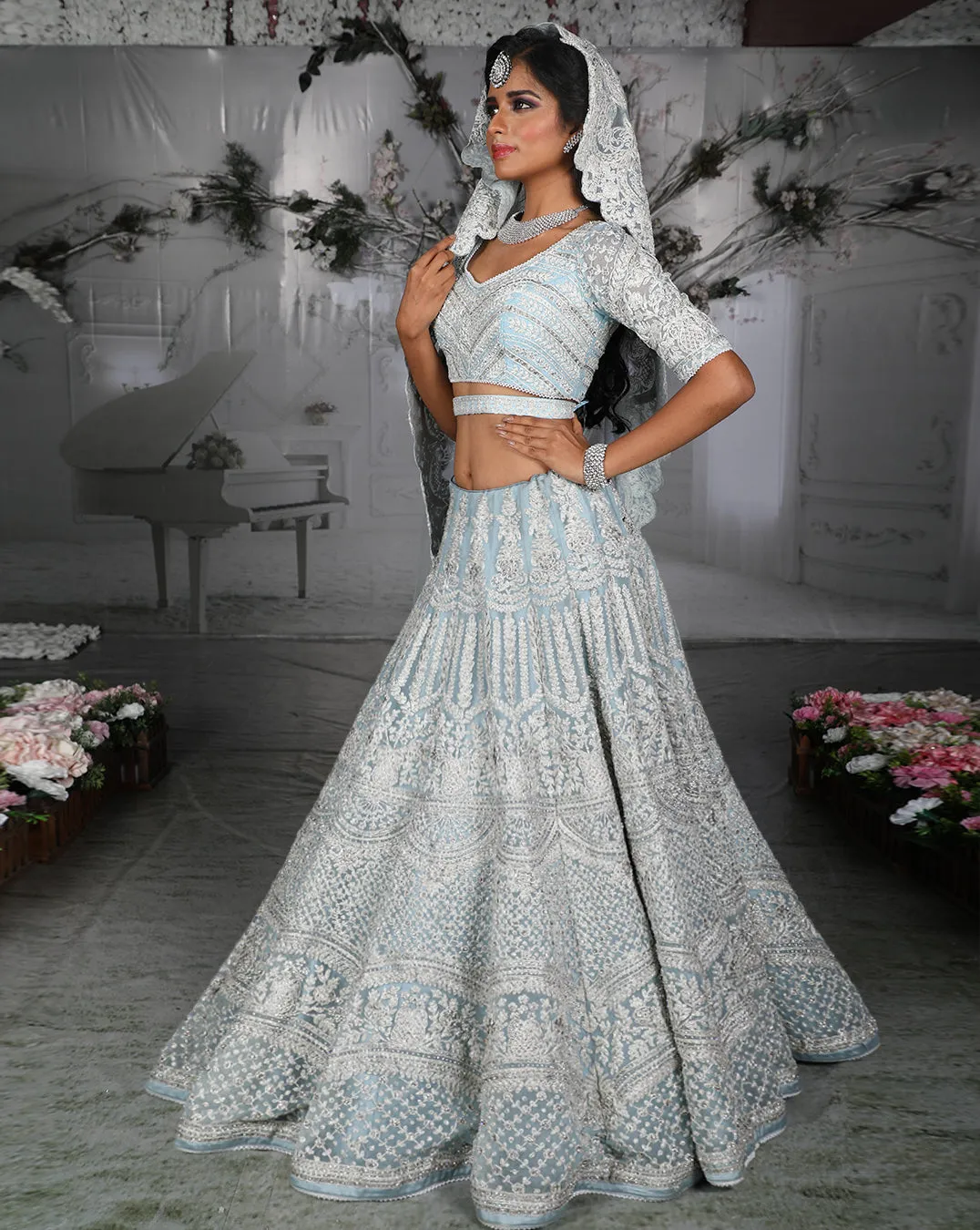 The Azul Lehenga