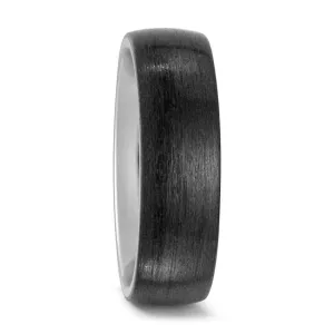The Omega - Titanium & Carbon Fibre, Comfort Fit Wedding Ring (5 to 6mm)
