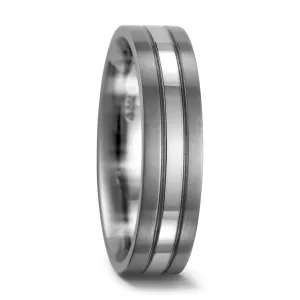 The Voyager - Titanium & Palladium Wedding/Engagement Ring 5.5 to 6.5mm widths