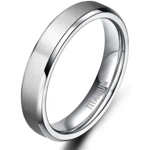 TIGRADE Titanium Rings 4MM 6MM 8MM 10MM Wedding Band in Comfort Fit Matte for Men Women Size 3-15 | Multiple Colors and Sizes