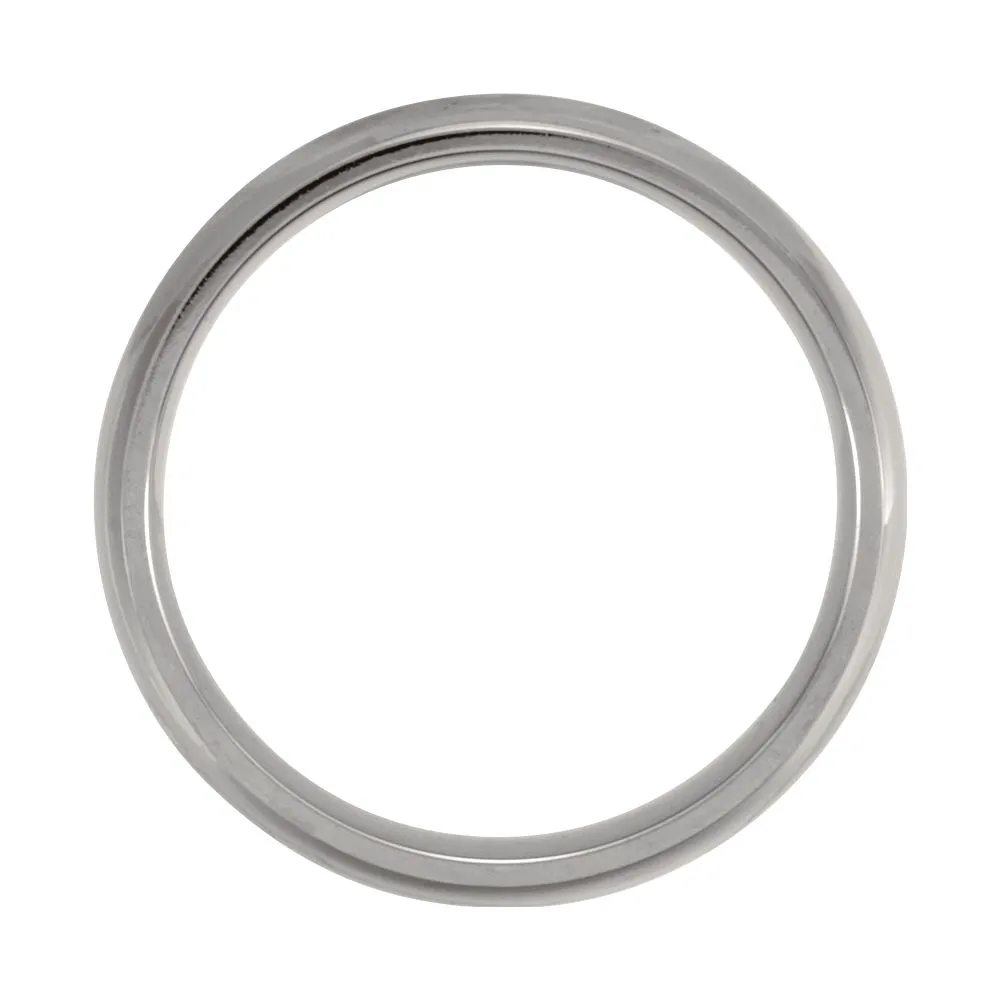 Titanium 6mm Domed Polished Band Size 7