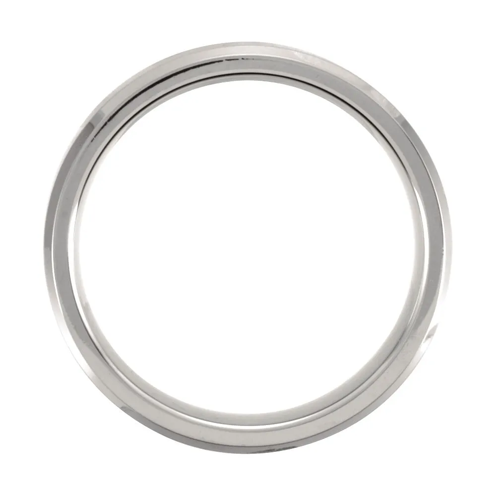 Titanium 7mm Beveled Edge Band Size 7.5