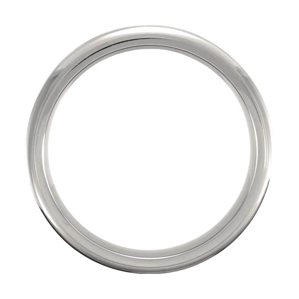 Titanium 7mm Ridged Band Size 12