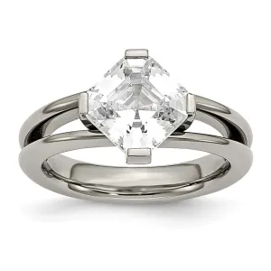 Titanium CZ Ring