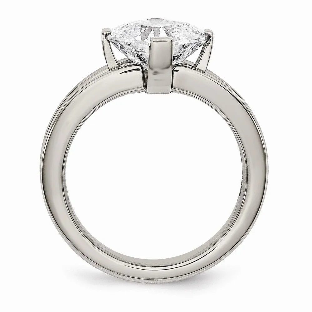 Titanium CZ Ring