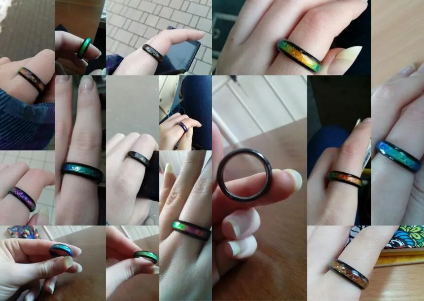 Titanium Mood Rings - Changing Color
