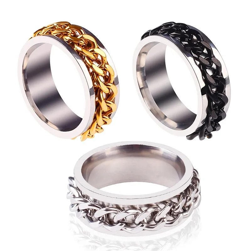 Titanium Steel Rotating Bottle Opening Ring
