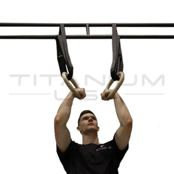 TITANIUM USA WOODEN GYM RINGS