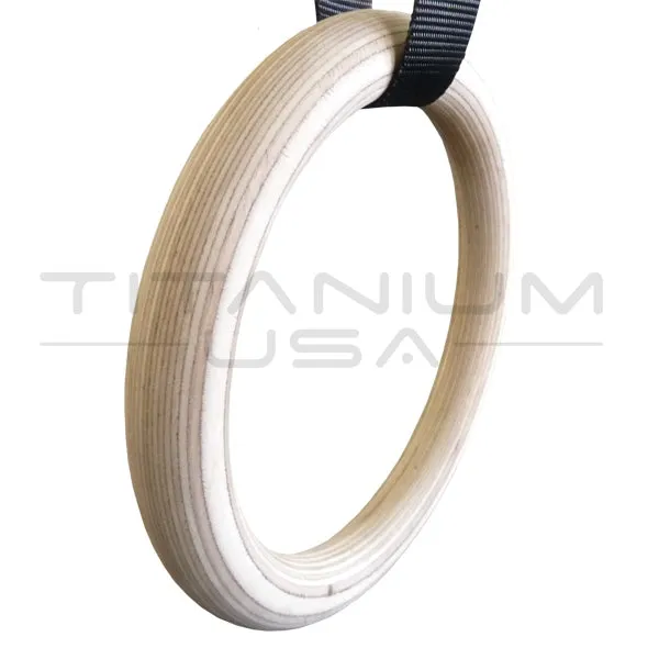 TITANIUM USA WOODEN GYM RINGS