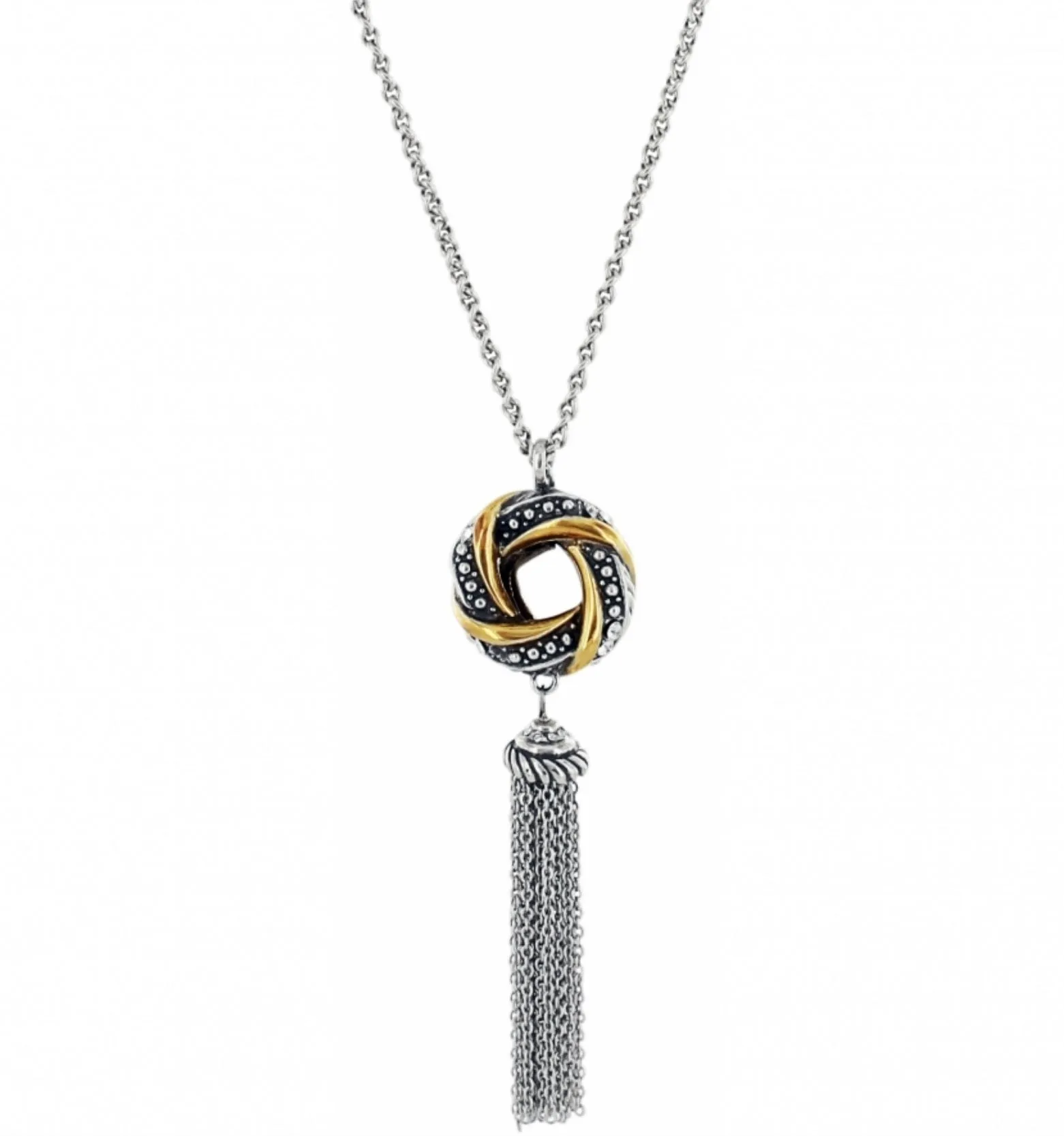 Tres Twist Tassel Long Necklace