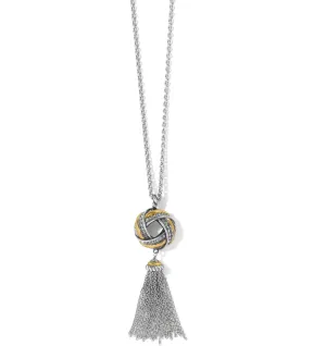 Tres Twist Tassel Long Necklace