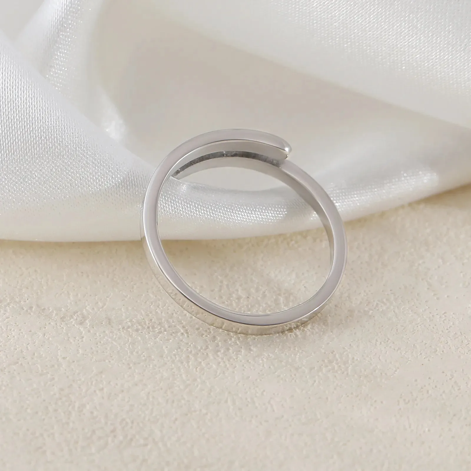Trust God Always 304 Stainless Steel Open Ring