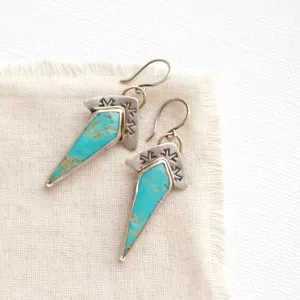 Turquoise Spear Earrings