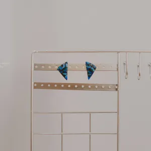 Turquoise Triangle Earrings