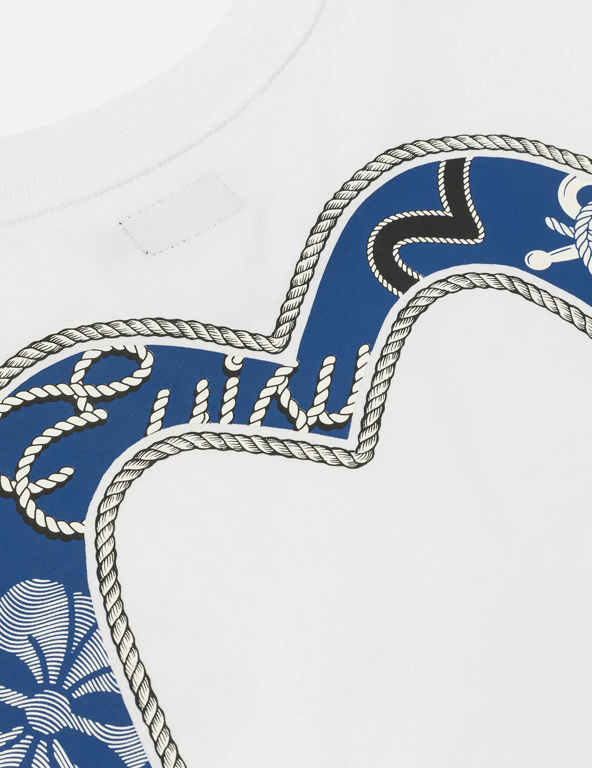 Twisted Rope and Daicock Anchor Print Relax Fit T-shirt