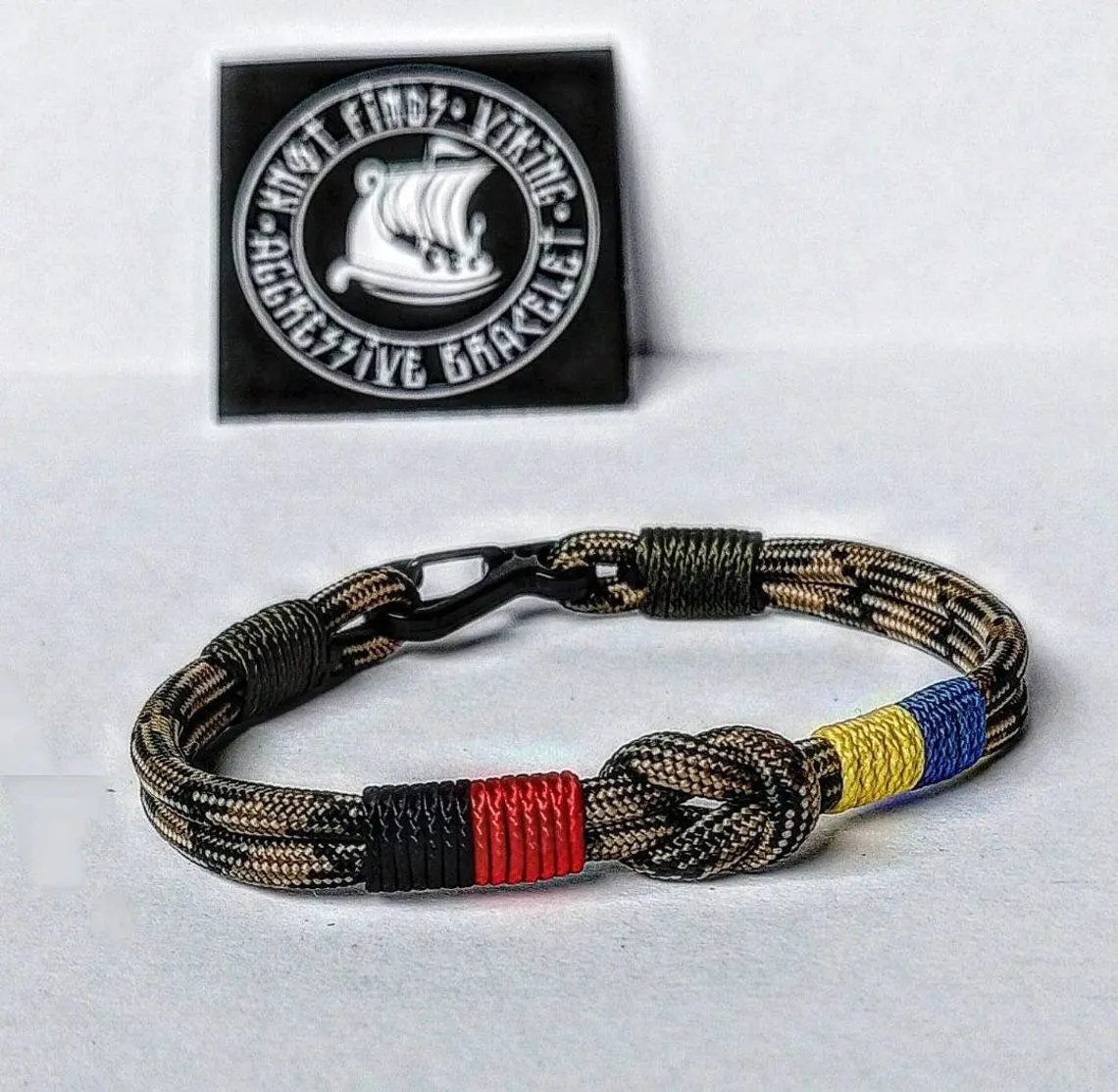 UA Tactical bangle. Paracord bracelet. Ukrainian thin paracord bangle. Army style. Ukrainian symbol. Glory to Ukraine.